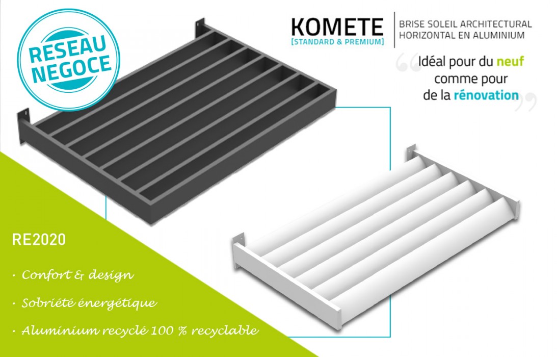 Komete : le brise-soleil architectural de façade